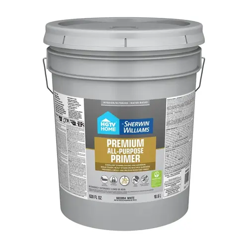 HGTV Home by Sherwin-Williams Premium All-Purpose Primer, White, 5-Gallon HGTV Home by Sherwin-Williams Premium All-Purpose Primer, White, 5-Gallon