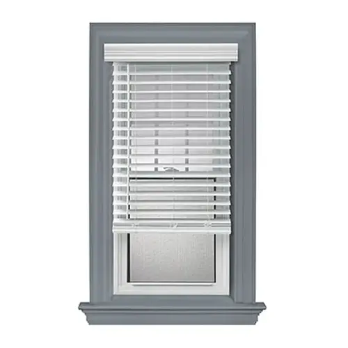 Cordless Faux Wood 2" Blind White 11"W x 72"L Cordless Faux Wood 2" Blind White 11"W x 72"L