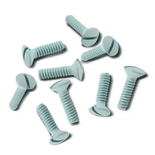 Metal Wall Plate Screws White Box of 100 - pack of 100 Metal Wall Plate Screws White Box of 100 - pack of 100