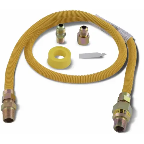 Eastman 48-in Stainless Steel Gas Appliance Installation Kit Eastman 48-in Stainless Steel Gas Appliance Installation Kit