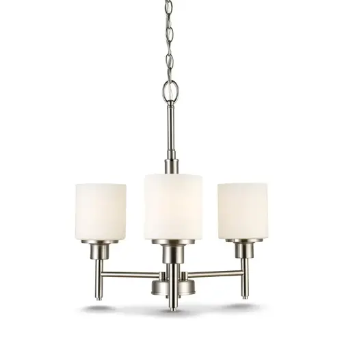 Aubrey 3-Arm Chandelier Satin Nickel Aubrey 3-Arm Chandelier Satin Nickel