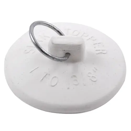 Fit-All White Rubber Sink Stopper Fit-All White Rubber Sink Stopper