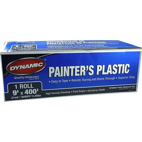 9 ft X 400 ft High Density Painter's Plastic 9 ft X 400 ft High Density Painter's Plastic