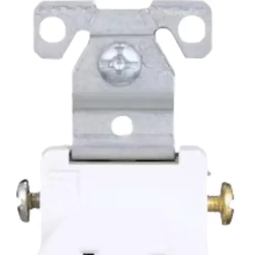 Eaton 15A 125V Commercial White Single Round Outlet Eaton 15A 125V Commercial White Single Round Outlet