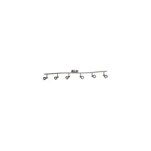 LED Wave Track Light 44" 6-Light Bright Satin Nickel LED Wave Track Light 44" 6-Light Bright Satin Nickel