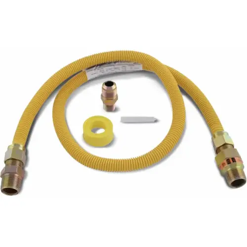 Eastman 48-in Stainless Steel Gas Appliance Installation Kit Eastman 48-in Stainless Steel Gas Appliance Installation Kit