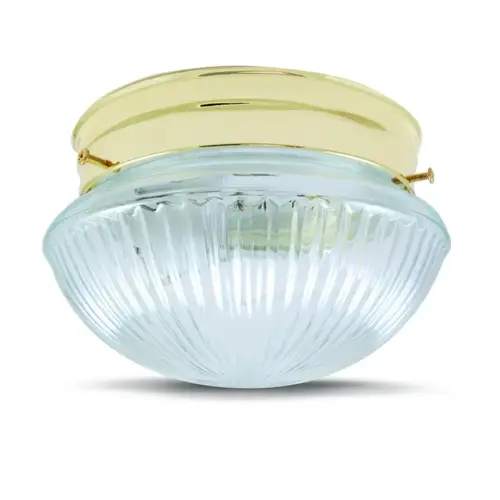 6" Mushroom Ceiling Fixture Polished Brass 6" Mushroom Ceiling Fixture Polished Brass