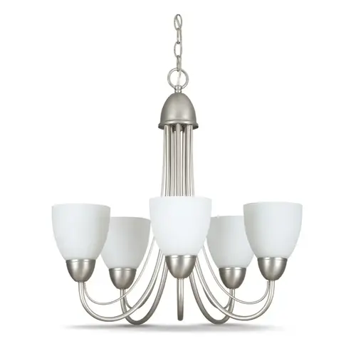 Tempest 5-Arm Chandelier Satin Nickel Tempest 5-Arm Chandelier Satin Nickel
