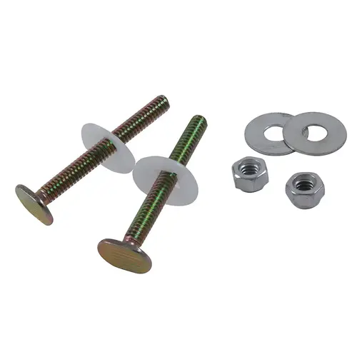 Brass Plated 1/4" x 2-1/4" Bowl-To-Floor Bolts Brass Plated 1/4" x 2-1/4" Bowl-To-Floor Bolts