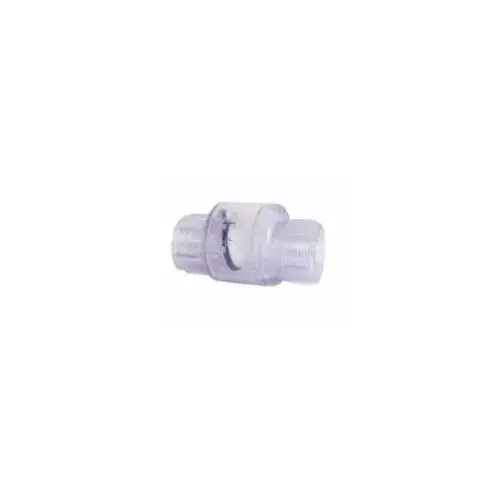 1" Swing Check Valve, FPT Ends, PVC, Clear 1" Swing Check Valve, FPT Ends, PVC, Clear