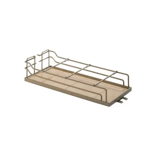 Tray Set, for Dispensa Pantry or Dispensa BPO, Melamine and Steel Material, Non-Slip Version, 4" Width, Champagne Shelf Finish Tray Set, for Dispensa Pantry or Dispensa BPO, Melamine and Steel Material, Non-Slip Version, 4" Width, Champagne Shelf Finish