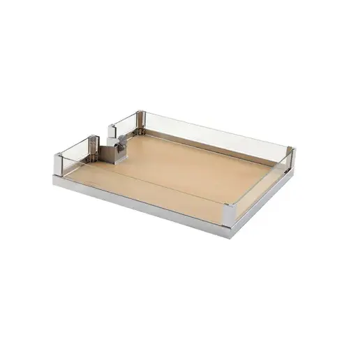 Lavido Individual Adjustable Tray, Melamine And Steel Material, Arena Style, 21-5/8" Width, 18-1/2" Depth,Large Size, Maple And Chrome Finish Lavido Individual Adjustable Tray, Melamine And Steel Material, Arena Style, 21-5/8" Width, 18-1/2" Depth,Large Size, Maple And Chrome Finish