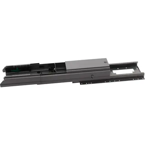 Full Extension Runner, Steel And Plastic Material, 18-1/2" Extension Length, 18" To 24" Nominal Cabinet Width, Silver Finish Full Extension Runner, Steel And Plastic Material, 18-1/2" Extension Length, 18" To 24" Nominal Cabinet Width, Silver Finish