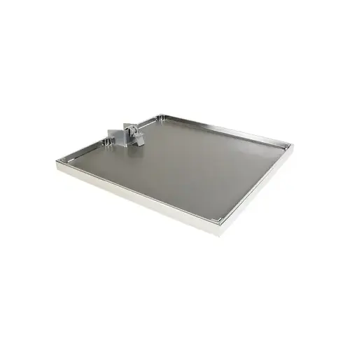 Lavido Individual Adjustable Tray, Arena Style, Melamine And Steel Material, 21-5/8" Width, 18-1/2" Depth, Large Size, Anthracite And Chrome Finish Lavido Individual Adjustable Tray, Arena Style, Melamine And Steel Material, 21-5/8" Width, 18-1/2" Depth, Large Size, Anthracite And Chrome Finish