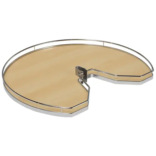Three Quarter Round Shelf Set, for Revo, Melamine Material, 31-7/8" Diameter, Shelf Maple And Surround Champagne Finish Three Quarter Round Shelf Set, for Revo, Melamine Material, 31-7/8" Diameter, Shelf Maple And Surround Champagne Finish