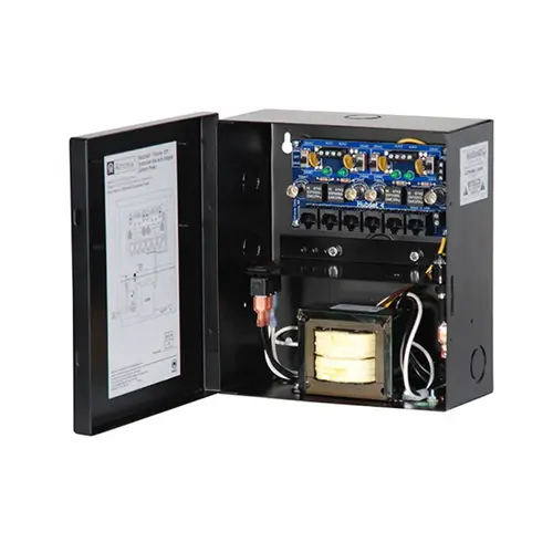 Passive UTP Transceiver Hub with Integral Camera Power, 115VAC 50/60Hz at 1.5A Input, 4 PTC Protected Class 2 Power-Limited Outputs 24/28VAC at 1A Passive UTP Transceiver Hub with Integral Camera Power, 115VAC 50/60Hz at 1.5A Input, 4 PTC Protected Class 2 Power-Limited Outputs 24/28VAC at 1A