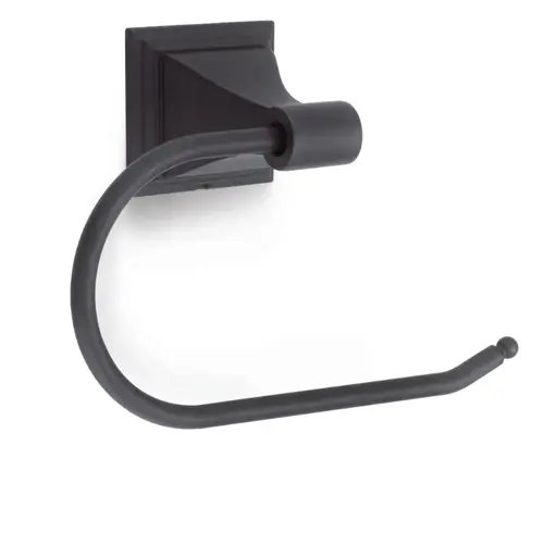 Square Base Euro Style Toilet Paper Holder, Matte Black Square Base Euro Style Toilet Paper Holder, Matte Black
