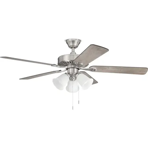 52" 5-Blade Dual Mount Fan with LED Light Kit Stainless Steel, CF52883-50-MB-L 52" 5-Blade Dual Mount Fan with LED Light Kit Stainless Steel, CF52883-50-MB-L