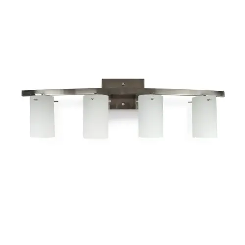 Boca 4-Light Bright Satin Nickel Vanity Fixture Boca 4-Light Bright Satin Nickel Vanity Fixture