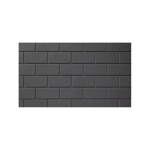 Six3 Backsplash Tile Board, 19-in x 47-in x 1/4-in Software Gray Panel, Pack of 5 Six3 Backsplash Tile Board, 19-in x 47-in x 1/4-in Software Gray Panel, Pack of 5
