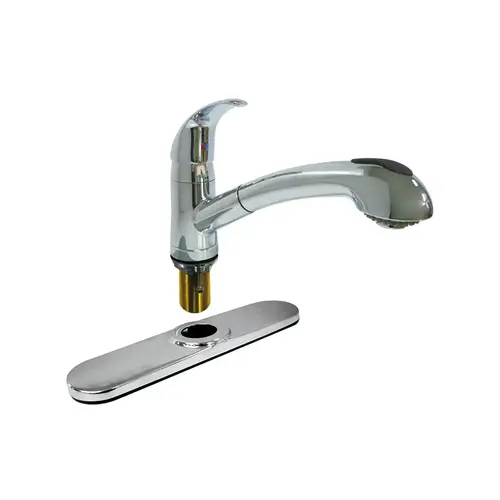 Dominion Brushed Nickel Pull-Out Spout Kitchen Faucet Dominion Brushed Nickel Pull-Out Spout Kitchen Faucet