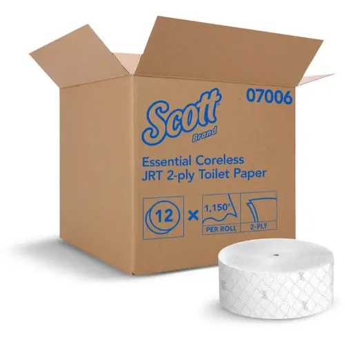 Scott Essential Coreless Jumbo Roll Toilet Paper Scott Essential Coreless Jumbo Roll Toilet Paper