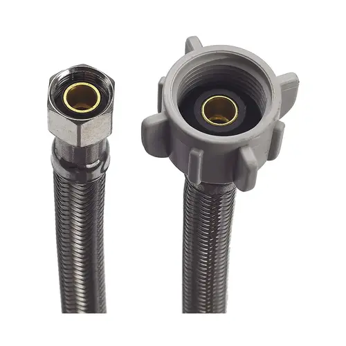 Stainless Toilet Supply Line 3/8" Comp x 7/8" Ballcock x 16" Stainless Toilet Supply Line 3/8" Comp x 7/8" Ballcock x 16"