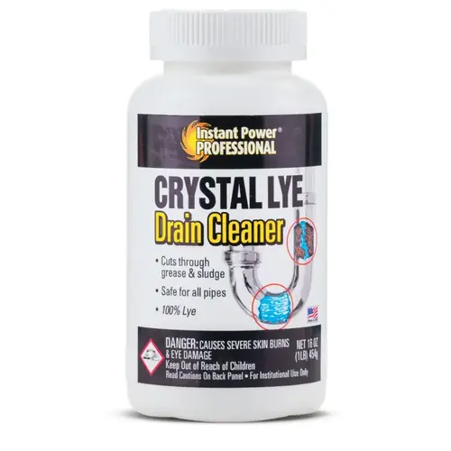 IP Pro Crystal Lye Drain Opener 1 Lb Container IP Pro Crystal Lye Drain Opener 1 Lb Container