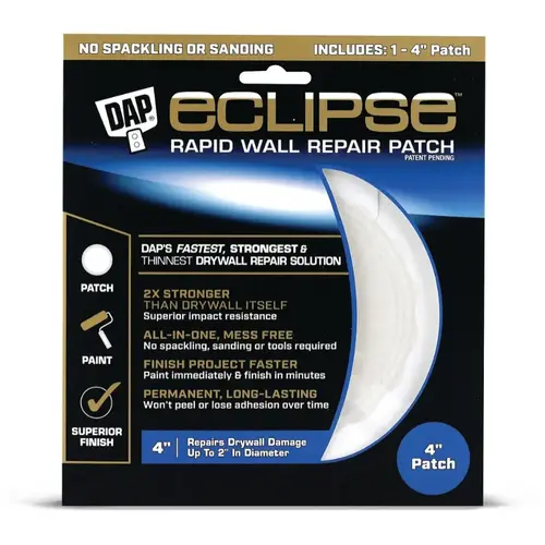 DAP Eclipse Wall Repair Patch, 4-in DAP Eclipse Wall Repair Patch, 4-in