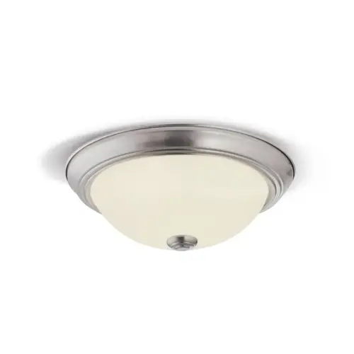 11" LED DOME LIGHT W/FINEAL FROSTED GLASS SATIN NICKEL 2/PK - pack of 2 11" LED DOME LIGHT W/FINEAL FROSTED GLASS SATIN NICKEL 2/PK - pack of 2