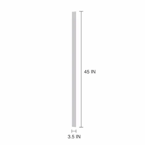 Project Source White Vertical Blind Slat, 45-in Project Source White Vertical Blind Slat, 45-in