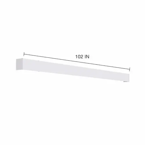 Project Source Cordless White Vertical Blind Headrail, 102-in Project Source Cordless White Vertical Blind Headrail, 102-in