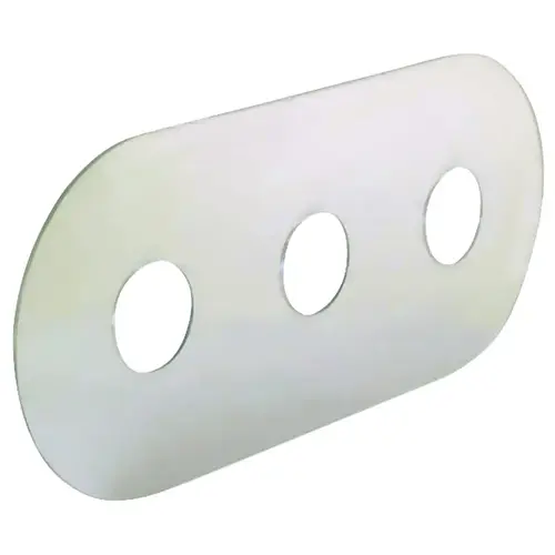 Mirror 3-Hole Tub and Shower Repair Plate Mirror 3-Hole Tub and Shower Repair Plate