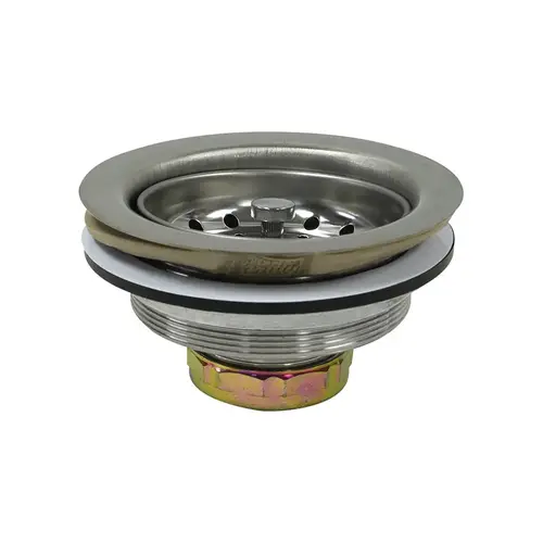 SS Sink Strainer Assembly with Pre-Installed Putty SS Sink Strainer Assembly with Pre-Installed Putty