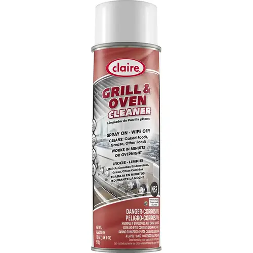 Claire Grill and Oven Cleaner 18 oz Aerosol - pack of 12 Claire Grill and Oven Cleaner 18 oz Aerosol - pack of 12
