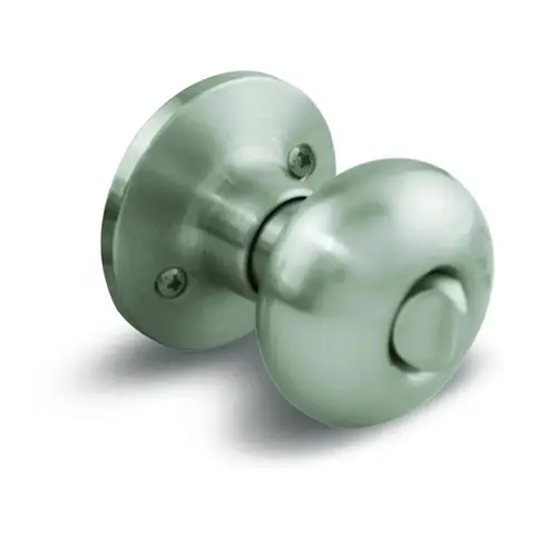 Flat Ball Privacy Knob Satin Nickel Flat Ball Privacy Knob Satin Nickel