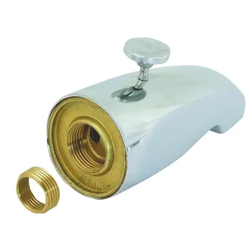 Chrome Cast Brass Rear-Lift Tub Diverter Spout Chrome Cast Brass Rear-Lift Tub Diverter Spout