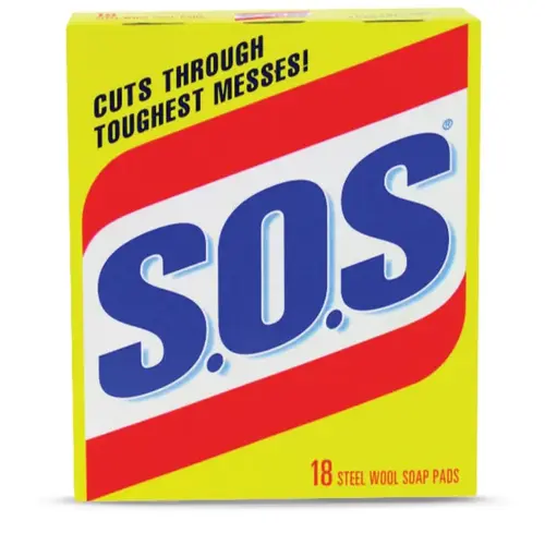 S.O.S. Steel Wool Soap Pads Steel Wool Soap Pads - pack of 18 S.O.S. Steel Wool Soap Pads Steel Wool Soap Pads - pack of 18