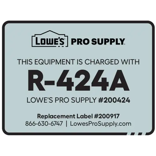 R-424A (RS-44b) Refrigerant ID Labels - pack of 10 R-424A (RS-44b) Refrigerant ID Labels - pack of 10
