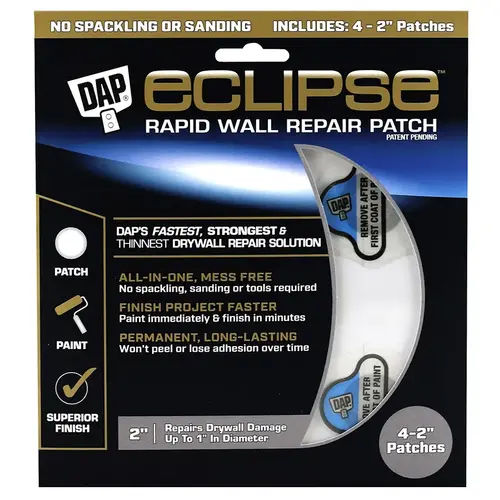 Dap Eclipse wall repair patch 2" 4 Pack - pack of 4 Dap Eclipse wall repair patch 2" 4 Pack - pack of 4