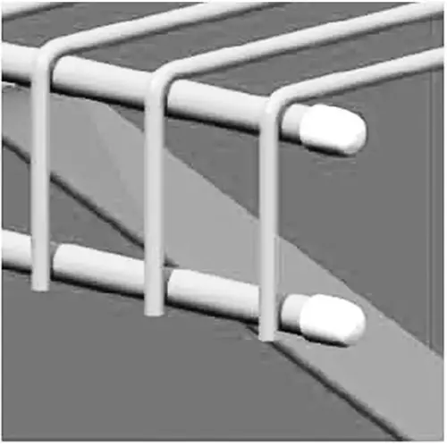 Ventilated Shelving Small End Caps - pack of 96 Ventilated Shelving Small End Caps - pack of 96
