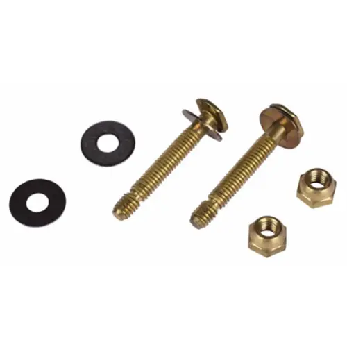 Johni-Bolts 5/16 in. x 2-1/4 in. Brass Toilet Bolts Johni-Bolts 5/16 in. x 2-1/4 in. Brass Toilet Bolts