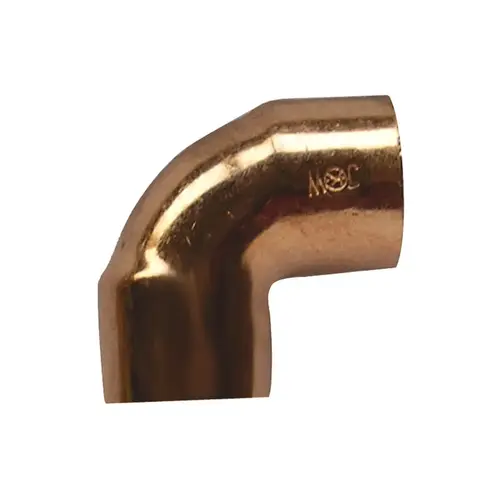 Copper 90 Degree Short Radius Elbow 3/8" O.D. (1/4" I.D.) Copper 90 Degree Short Radius Elbow 3/8" O.D. (1/4" I.D.)