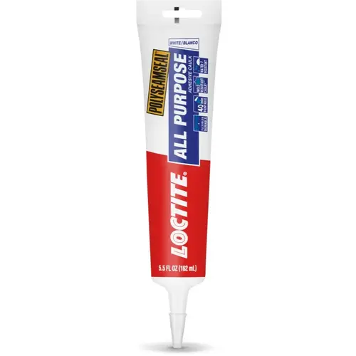 Polyseamseal Acrylic Caulk With Silicone, White, 5.5 oz Case of 12 Polyseamseal Acrylic Caulk With Silicone, White, 5.5 oz Case of 12