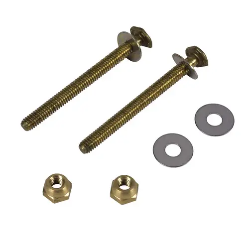 Johni-Bolts 5/16-in x 3-1/2-in Extra-Long Brass Toilet Bolts Johni-Bolts 5/16-in x 3-1/2-in Extra-Long Brass Toilet Bolts