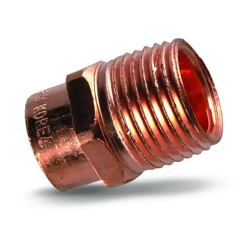 Copper Water Heater Connector Adapter 3/4" MPT x 3/4" Sweat Copper Water Heater Connector Adapter 3/4" MPT x 3/4" Sweat