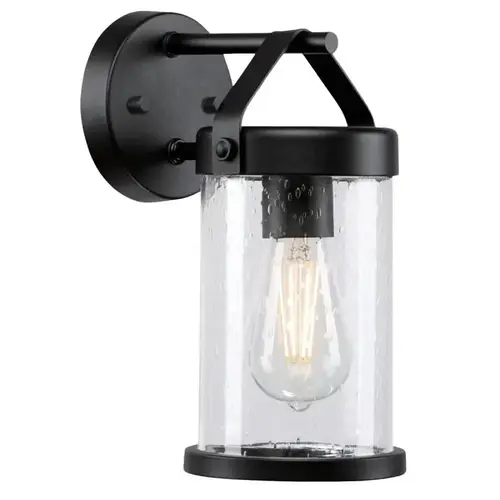 Westinghouse Jamestown Series Wall Sconce, 120 V, 60 W, LED Lamp, Metal Fixture, Black Fixture, Textured Fixture Westinghouse Jamestown Series Wall Sconce, 120 V, 60 W, LED Lamp, Metal Fixture, Black Fixture, Textured Fixture