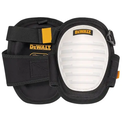DEWALT Non-Marring Knee Pads With Gel, 2-Strap, Elastic Strap Closure, Fabric/Foam/Plastic, Black/White DEWALT Non-Marring Knee Pads With Gel, 2-Strap, Elastic Strap Closure, Fabric/Foam/Plastic, Black/White