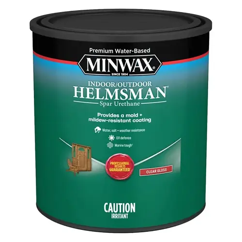 Minwax Helmsman Spar Urethane Varnish, Gloss, Clear, 946 mL Minwax Helmsman Spar Urethane Varnish, Gloss, Clear, 946 mL