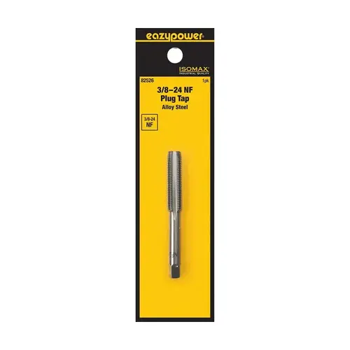 Isomax Plug Tap, 3/8-24 Thread, NF Thread, Tungsten Steel Isomax Plug Tap, 3/8-24 Thread, NF Thread, Tungsten Steel